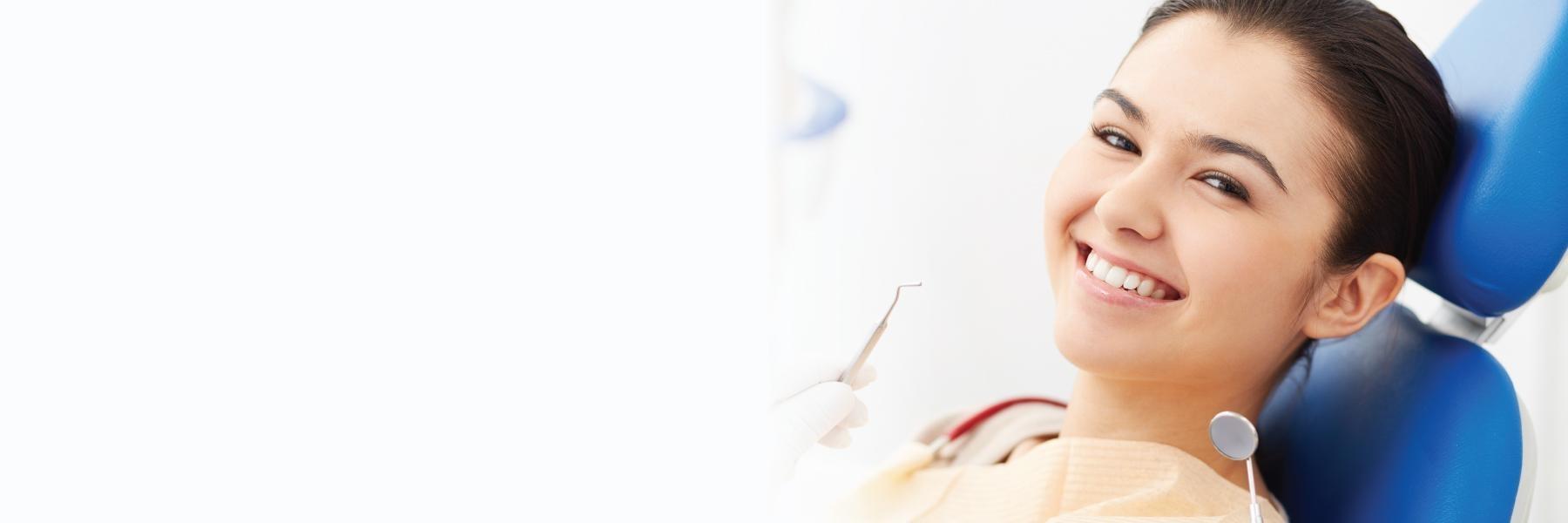 woman at dentist office